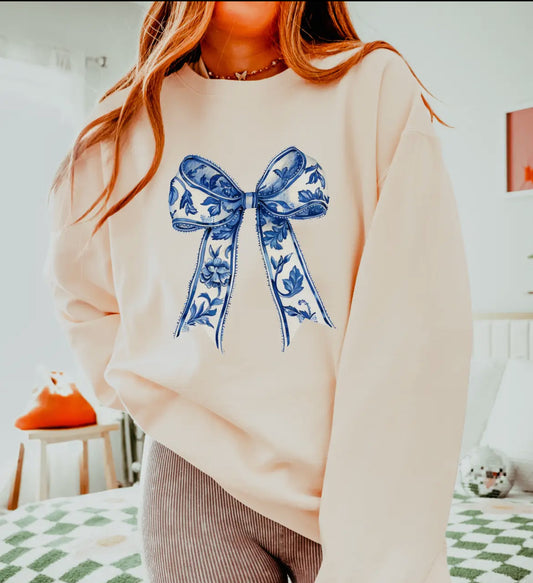 Comfort Colors Bow Sweatshirt